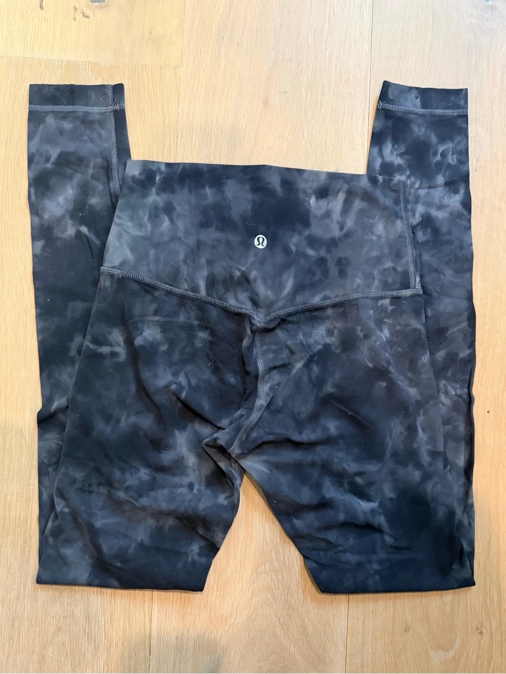 lululemon athletica Black Tie-Dye High-Rise Leggings